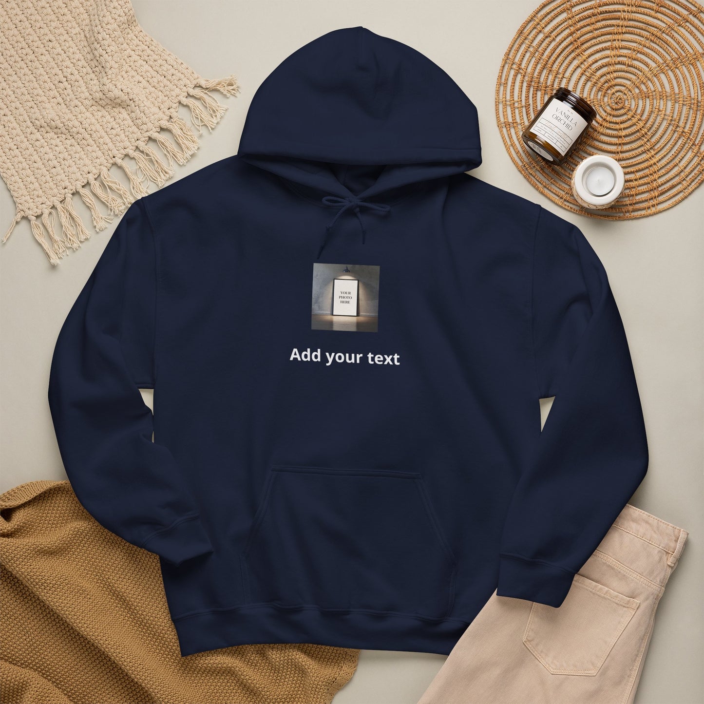 Custom Photo & Text Hoodie