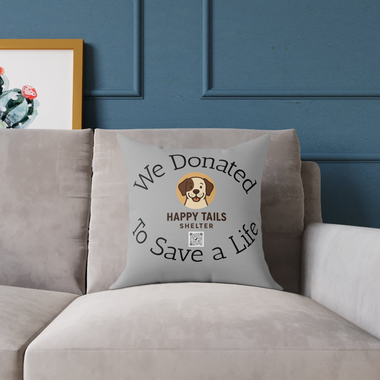 Happy Tails Donation Pillow