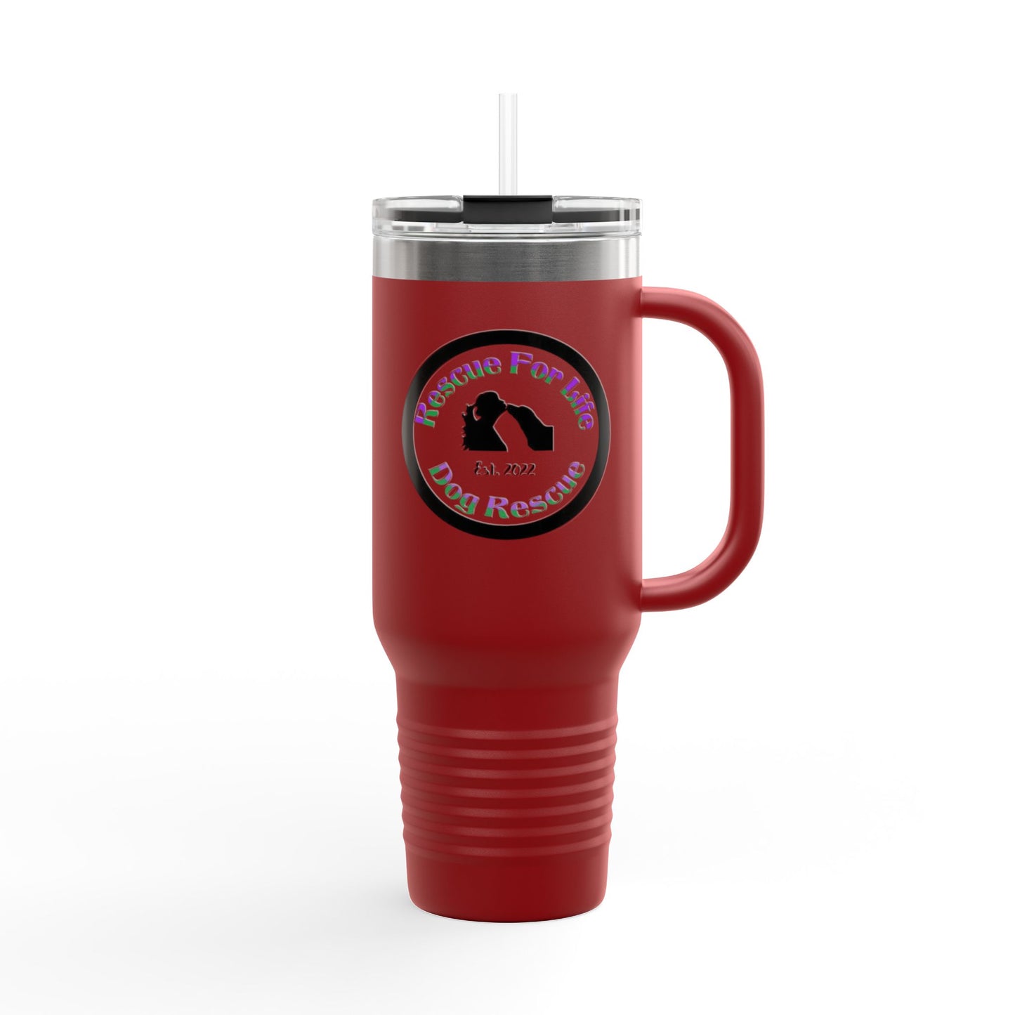 Rescue For Life Dog Rescue Classic Logo - 40oz Insulated Travel Mug