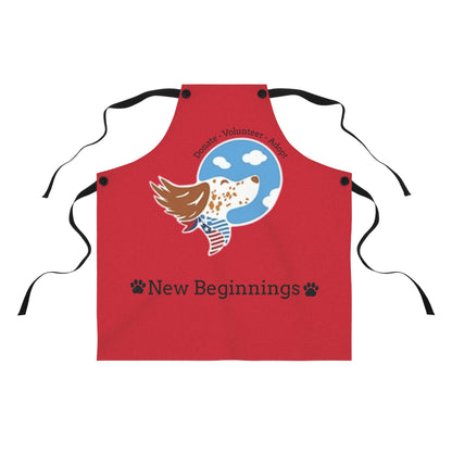 New Beginnings Dog Rescue Apron – Donate • Volunteer • Adopt Charity Kitchen Apron