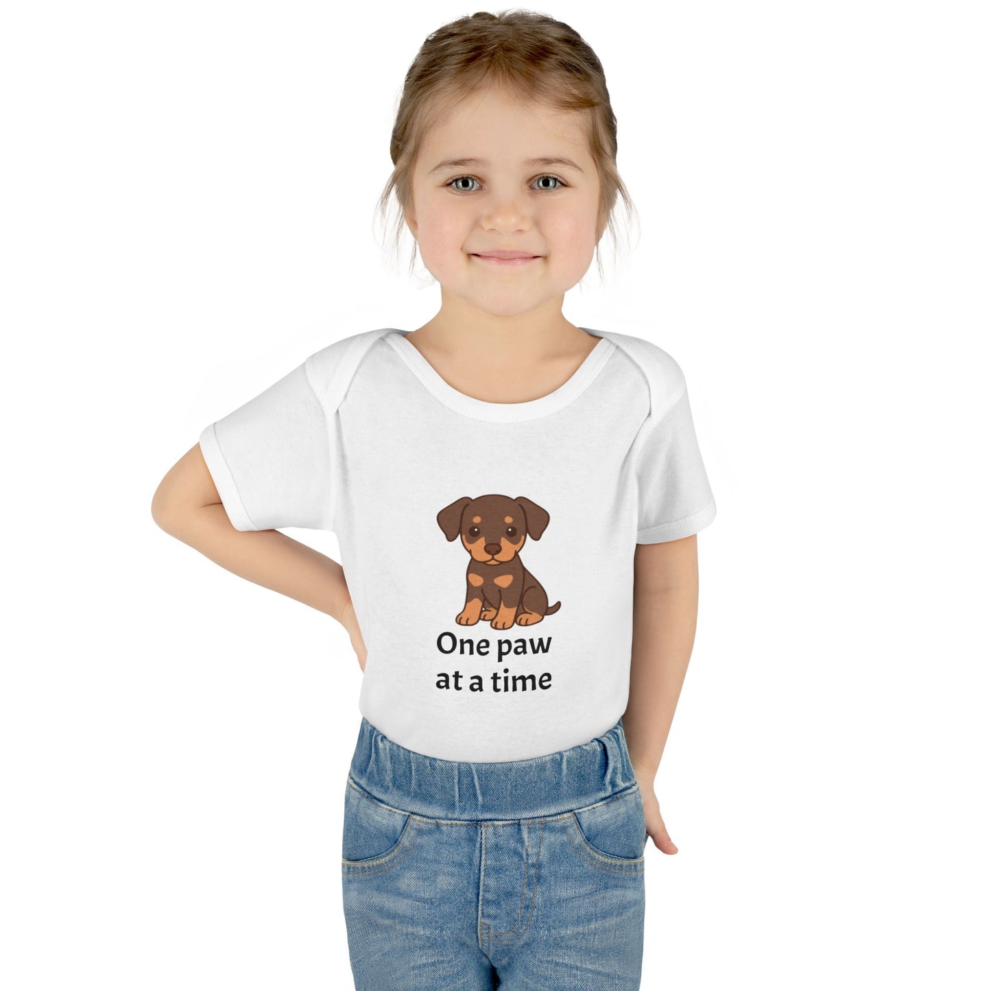 Doberman Rescue Adorable Baby Bodysuit