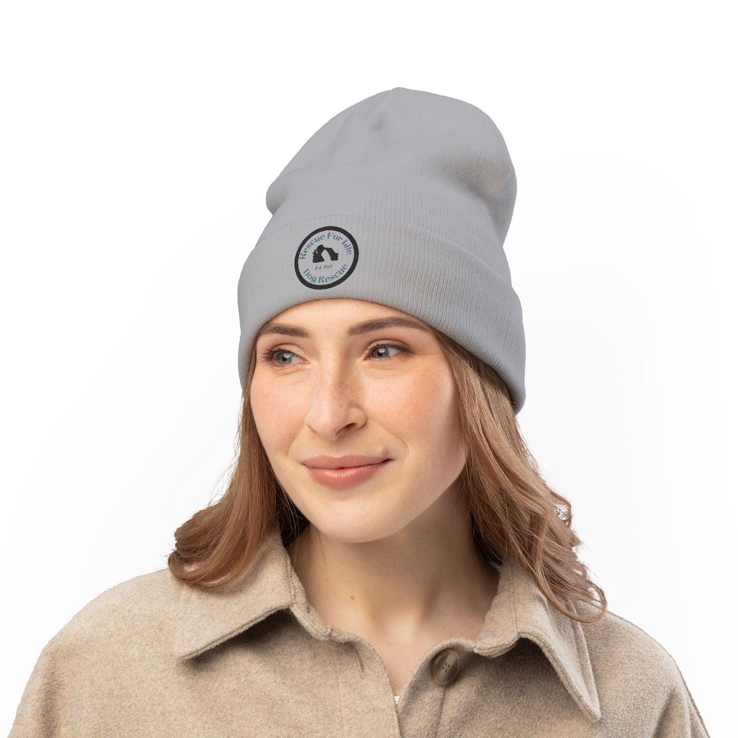 Rescue For Life Embroidered Knit Hat