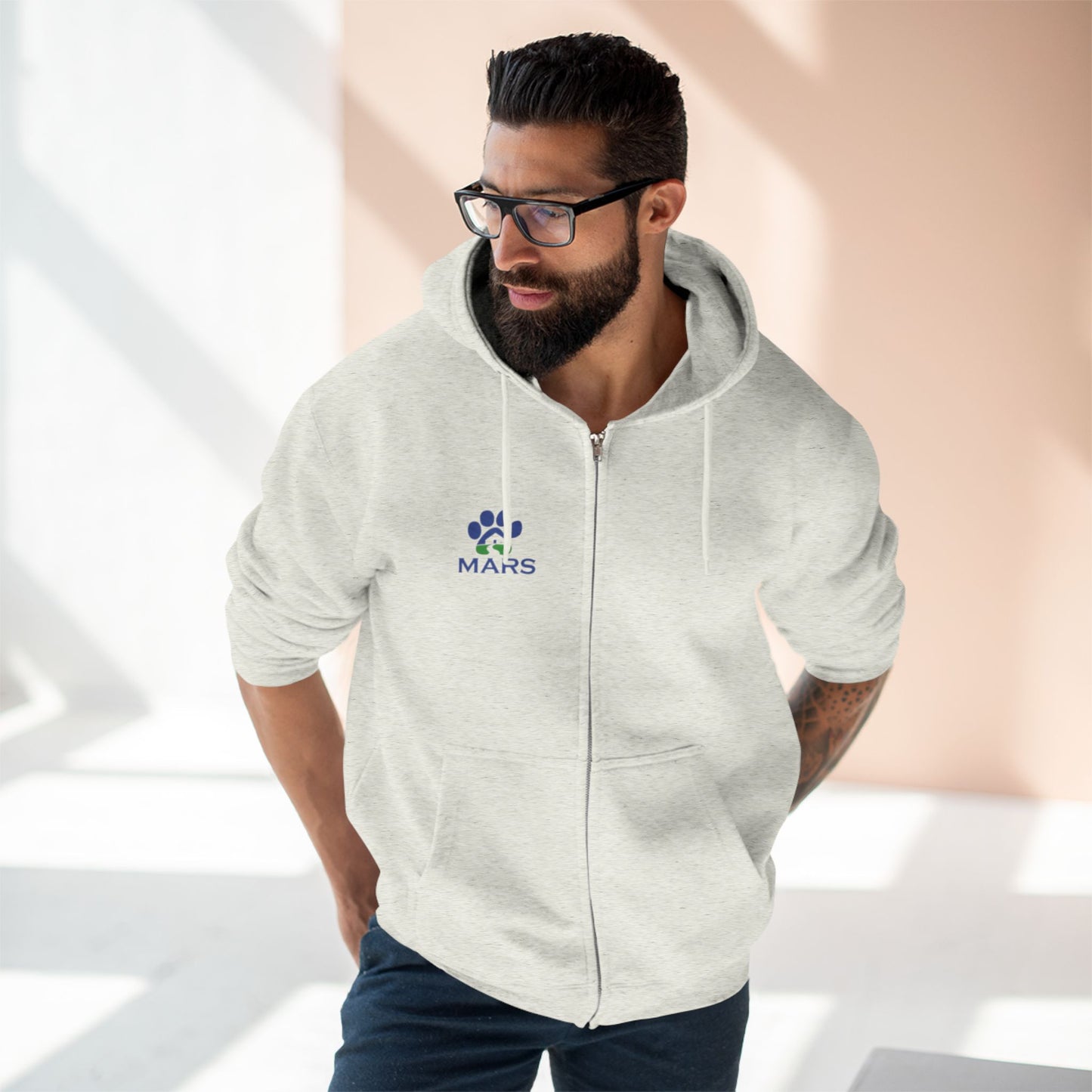 MARS Logo Zip-Up Hoodie