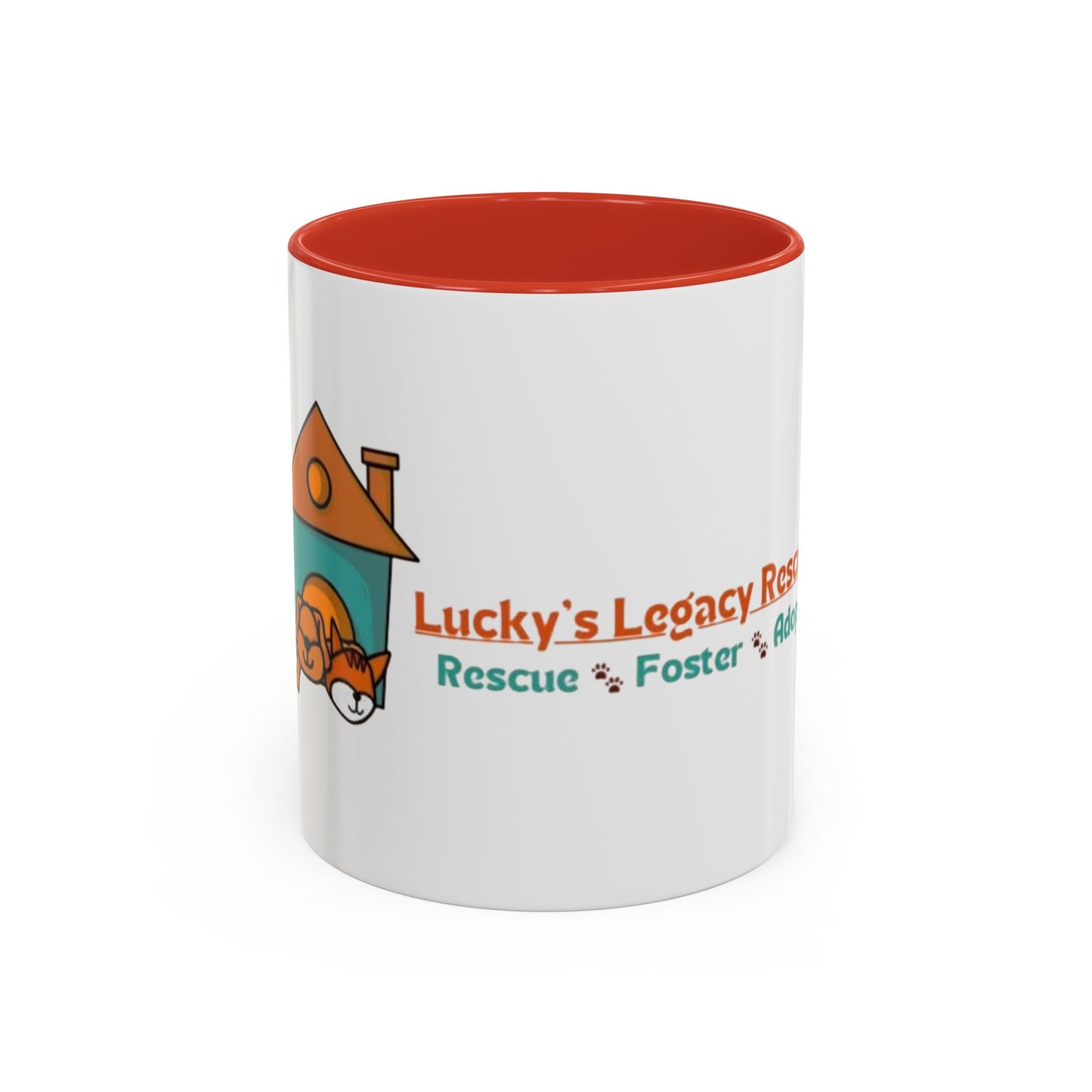 Lucky's Legacy Rescue Coffee Mug — Rescue • Foster • Adopt Accent Mug