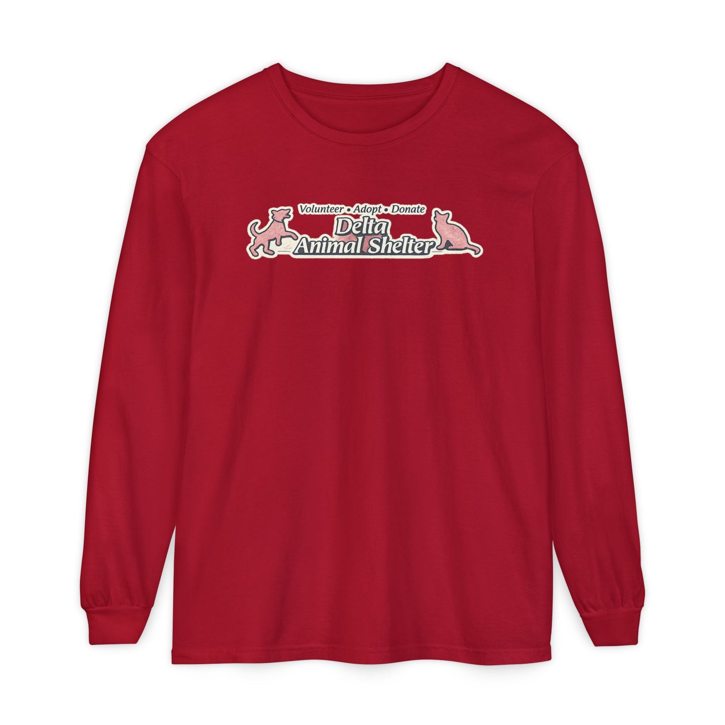 Delta Animal Shelter Long Sleeve "Retro" Collection Tee