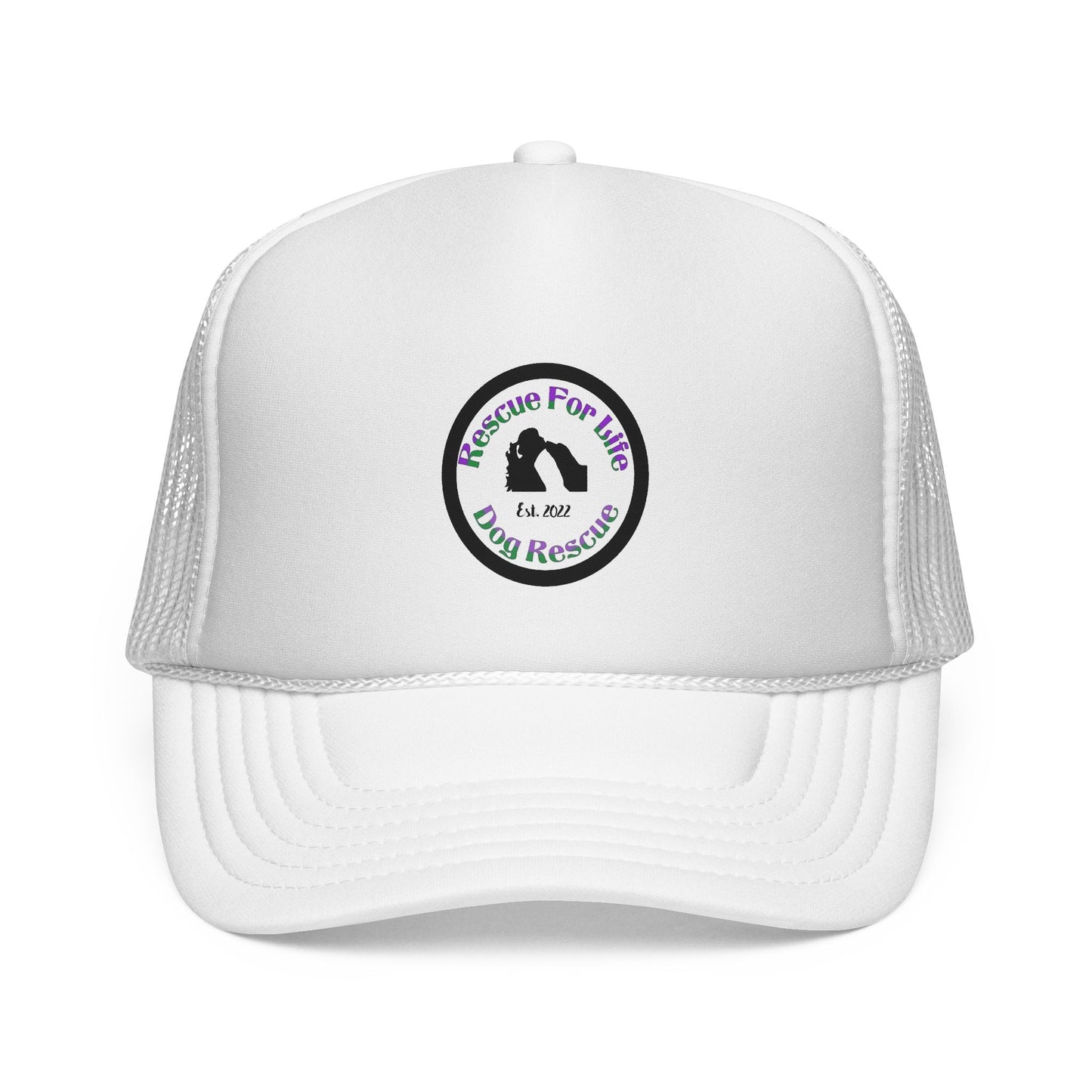 Rescue For Life Trucker Hat with Retro Patch