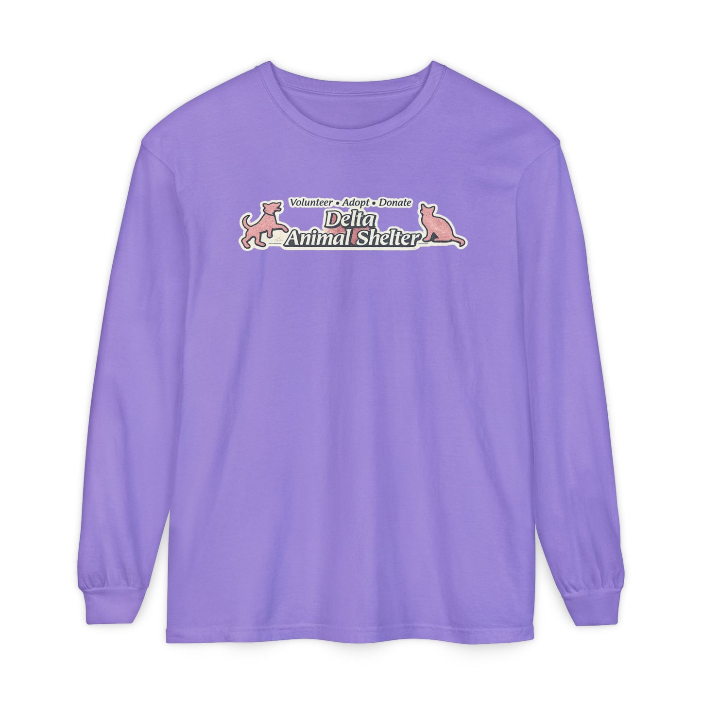 Delta Animal Shelter Long Sleeve "Retro Style" Collection Tee (Internal)