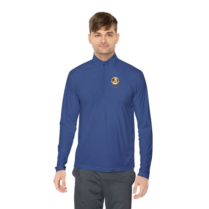 Happy Tails Unisex Quarter-Zip Pullover for Charity Support