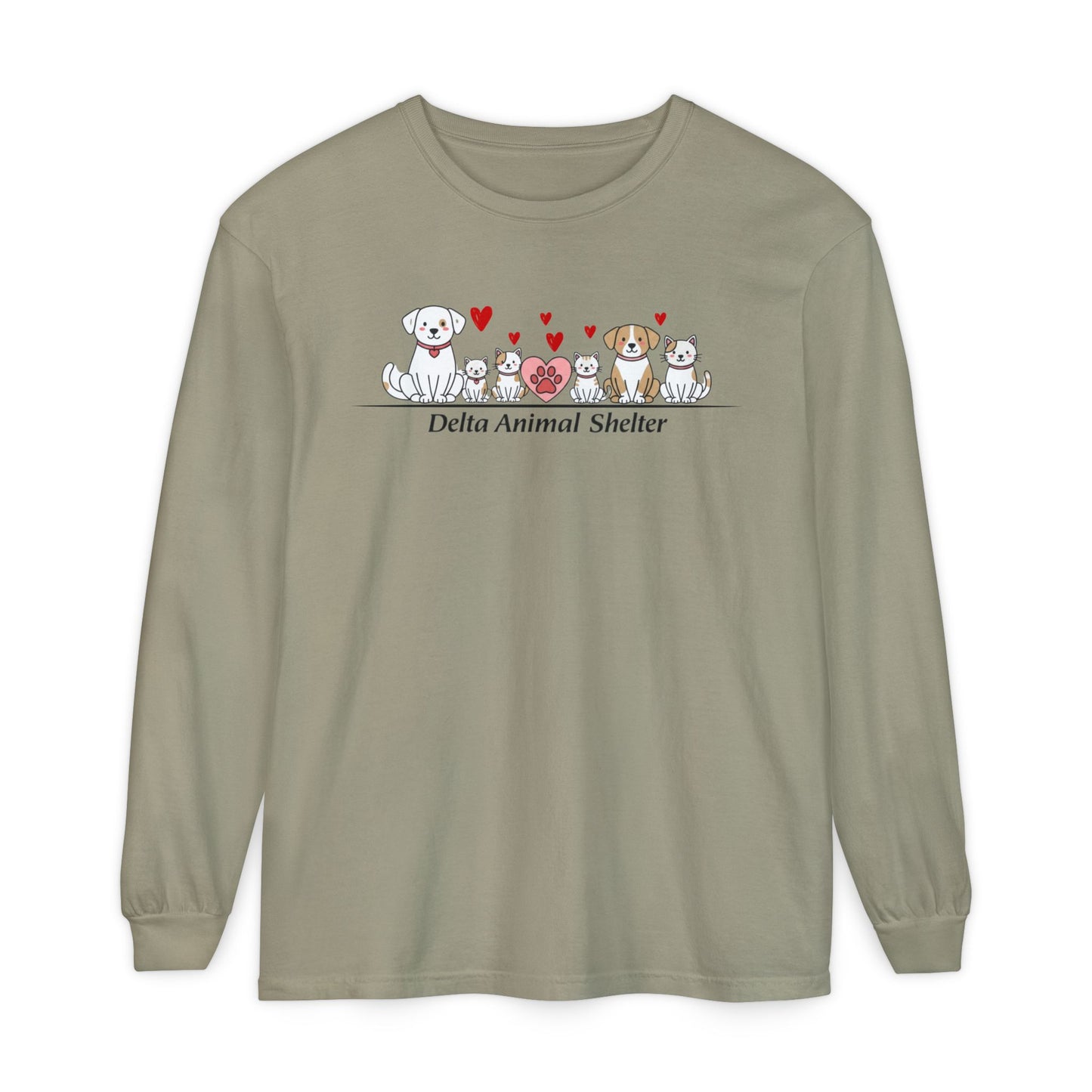 Delta Animal Shelter Long Sleeve Tee Valentine's Day Collection (Internal)