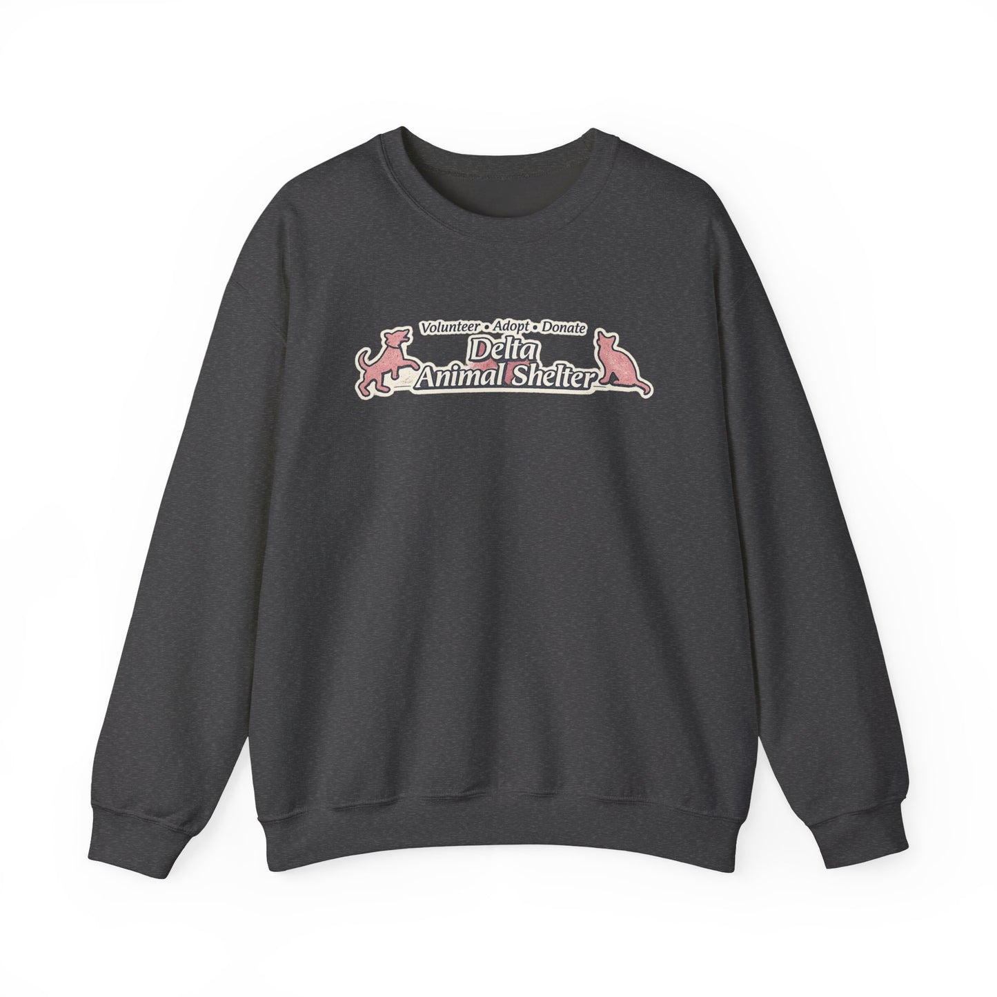 Delta Animal Shelter "Retro" Collection Crewneck Sweatshirt (Internal)