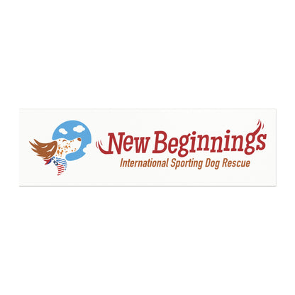 New Beginnings Sporting Dog Rescue Car Magnet