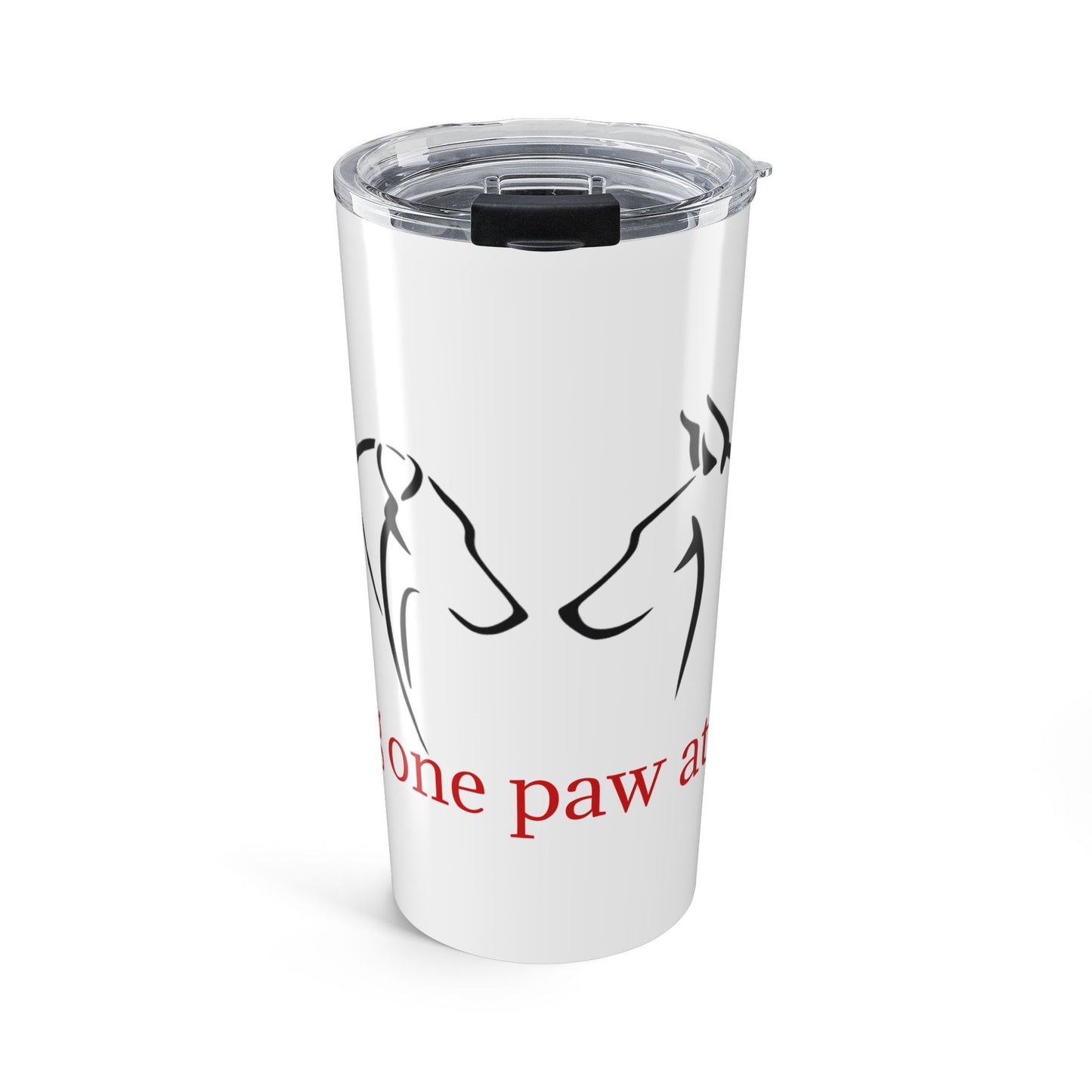 Doberman Rescue 20oz Tumbler - Saving one paw at a time