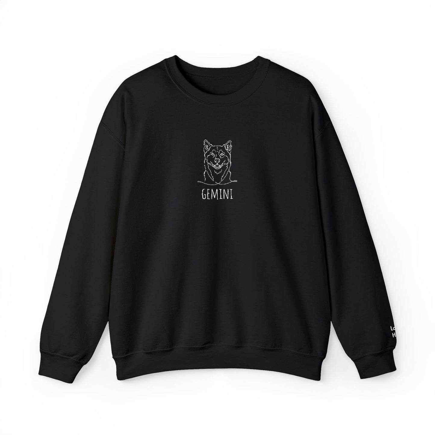 Custom Embroidered Pet Long Sleeve Crewneck