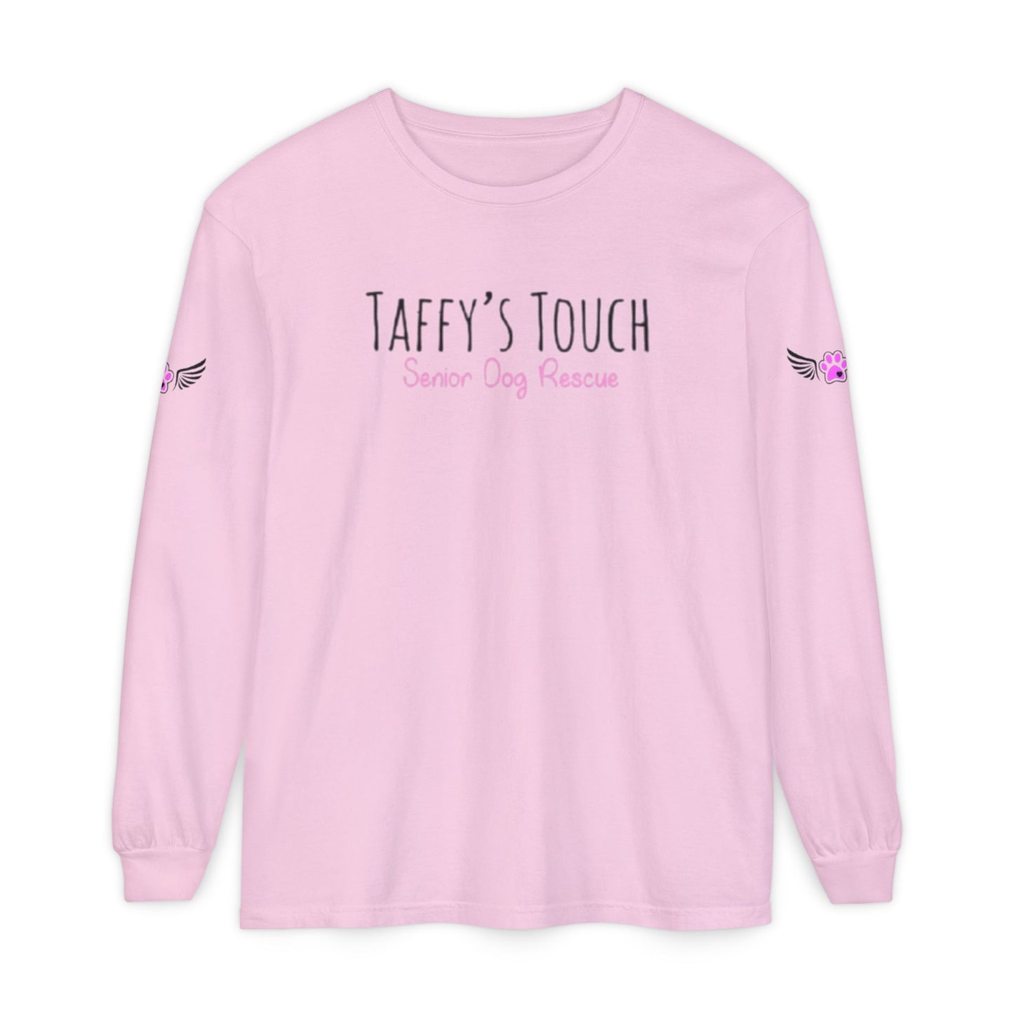 Taffy’s Touch Senior Dog Rescue Long Sleeve - Wings on the Sleeves