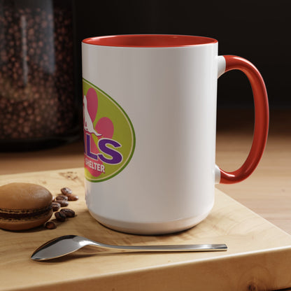 PALS Animal Shelter Accent Coffee Mug – 11/15oz Pet Rescue Logo Mug