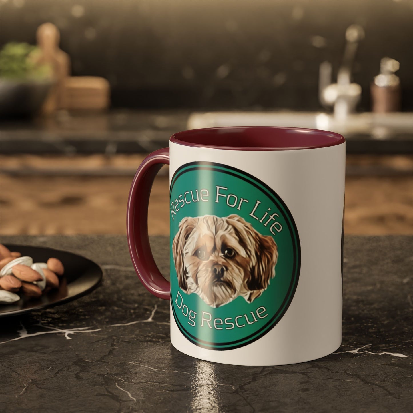 Rescue For Life Dog Rescue Logo Mug - Classic and New Logos (11oz, 15oz)