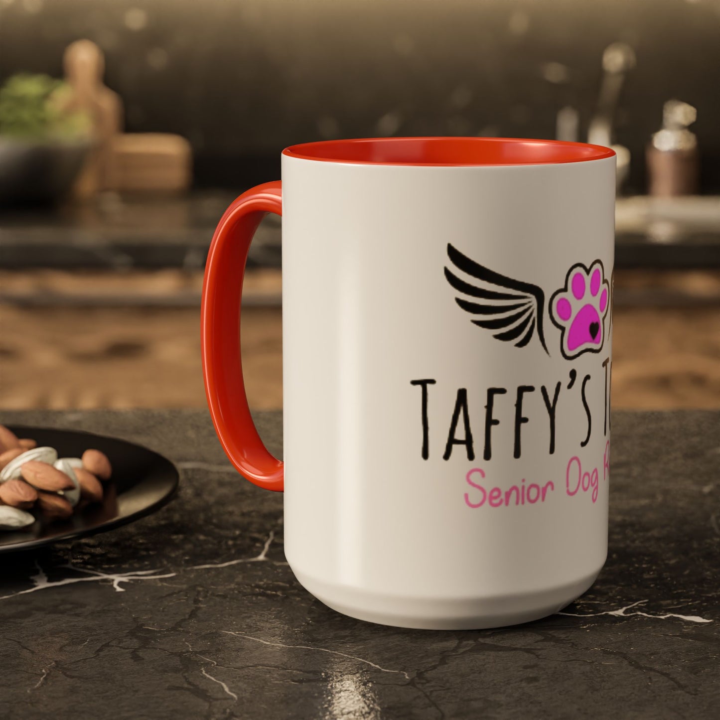Taffy's Touch Senior Dog Rescue Mug — Colorful 11oz/15oz