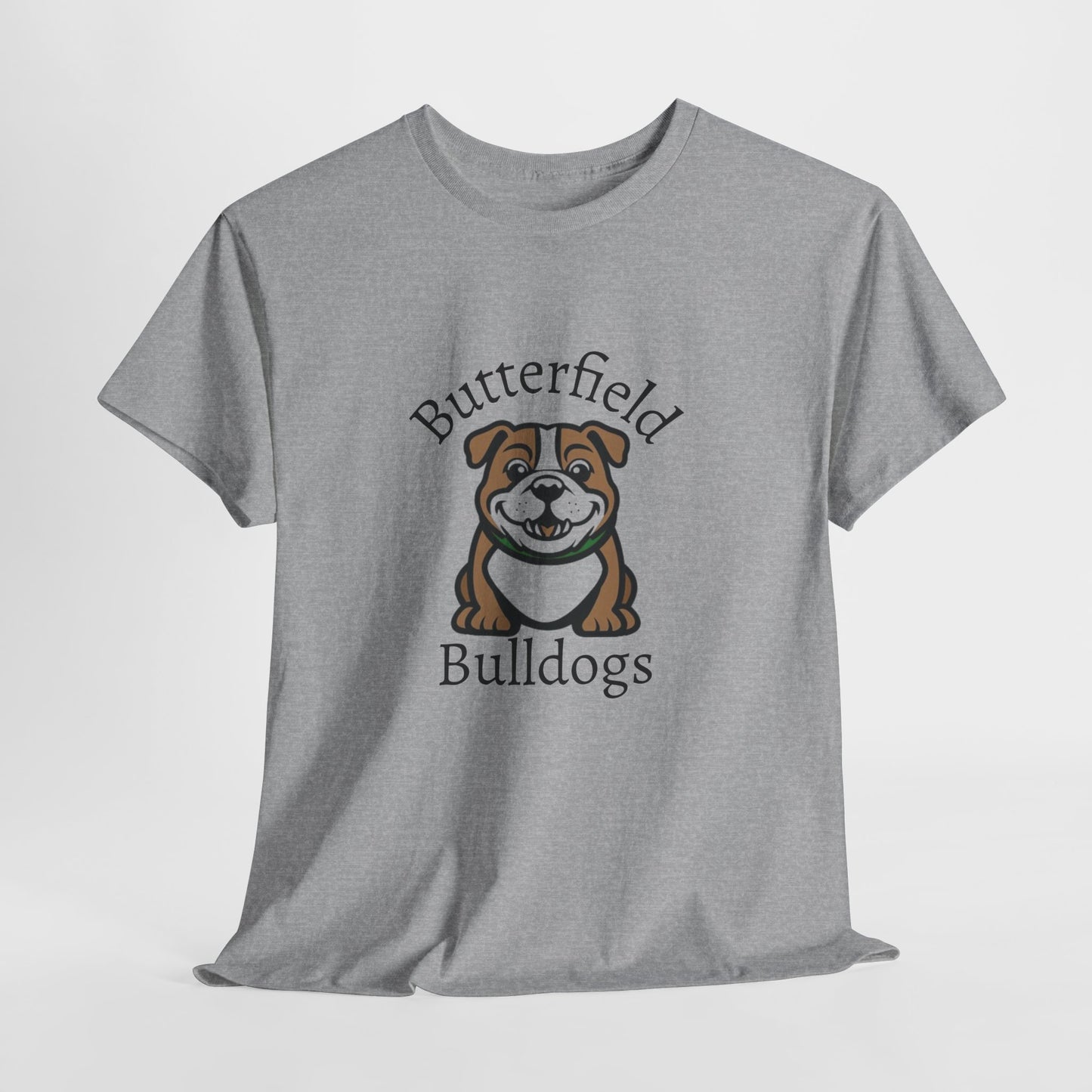 Butterfield Bulldogs Learning Together Tee, Unisex Cotton Shirt for Dog Lovers, Family Gatherings, School Events, Thoughtful Gift