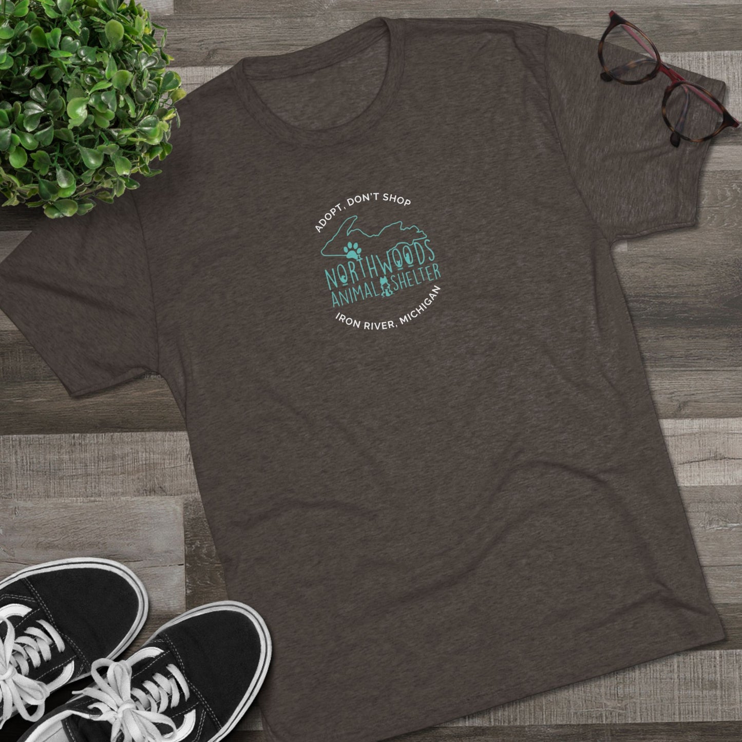 Northwoods Animal Shelter Breathable Tri- Blend T‑Shirt