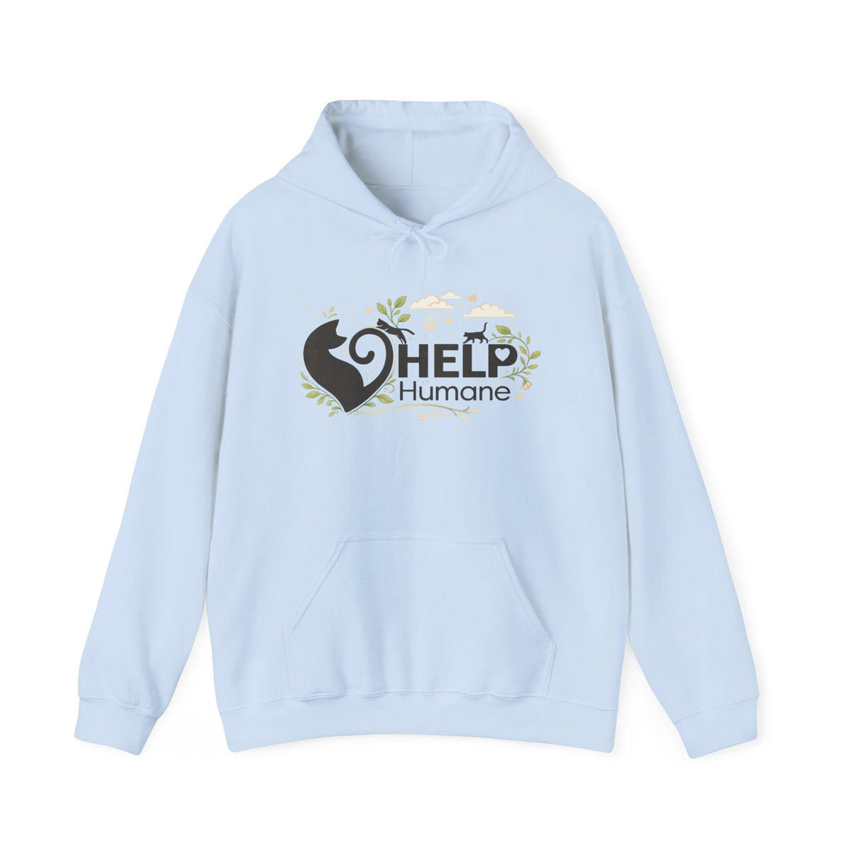 Help Humane Logo NEW! Eco Style Help Humane Logo Hoodie – Proudly Fundraising