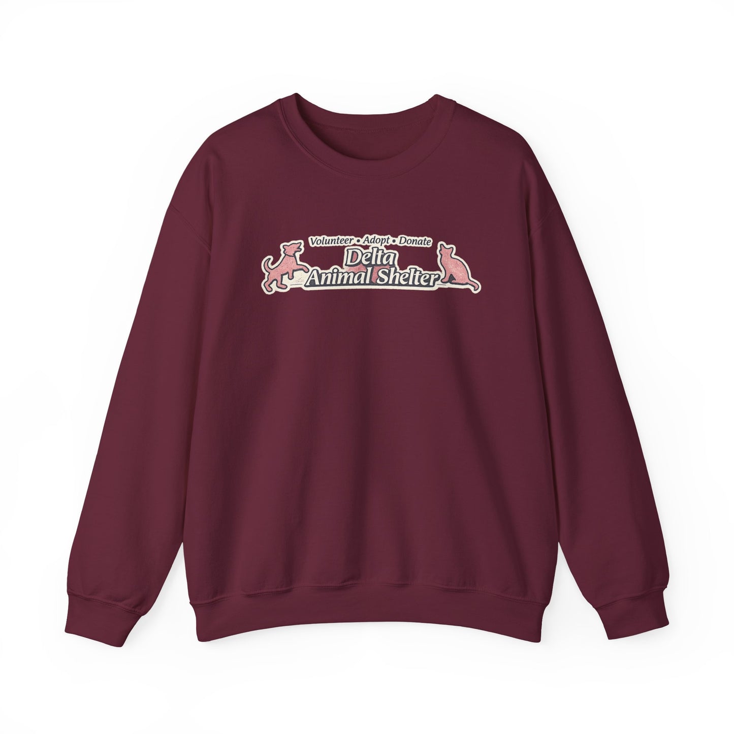 Delta Animal Shelter "Retro" Collection Crewneck Sweatshirt (Internal)