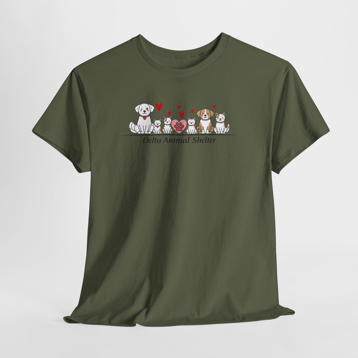 Delta Animal Shelter Paw Print Tee — Valentine's Day
