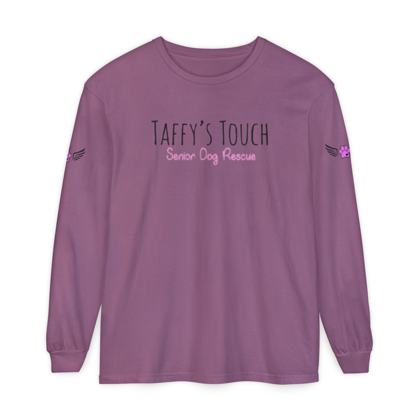 Taffy’s Touch Senior Dog Rescue Long Sleeve - Wings on the Sleeves