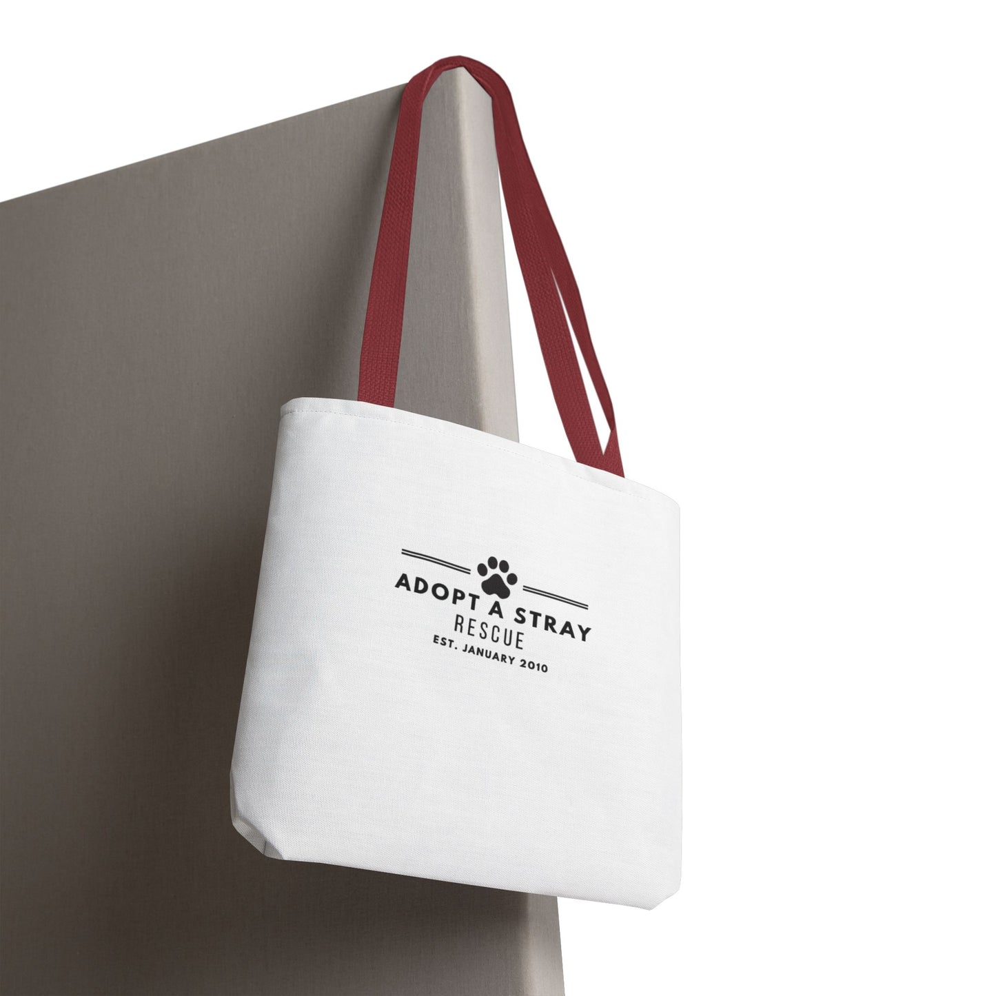 Adopt A Stray Rescue Tote Bag – QR Donate Charity Canvas Tote
