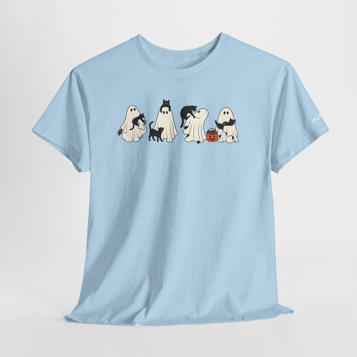 Delta Animal Shelter Cute Ghost Cats Halloween T‑Shirt