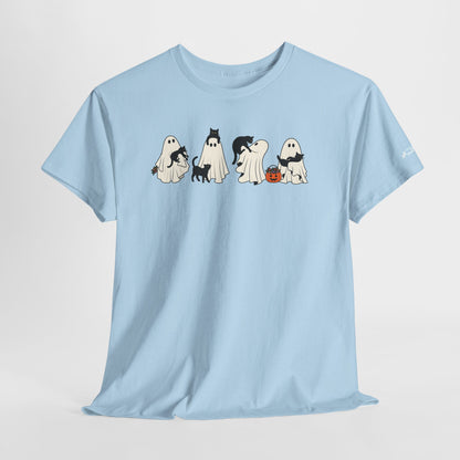 Delta Animal Shelter Cute Ghost Cats Halloween T‑Shirt