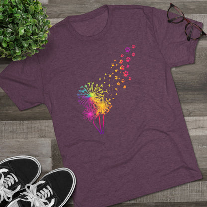 Staff Inventory Delta Animal Shelter Tri-Blend Dandelion T-Shirt