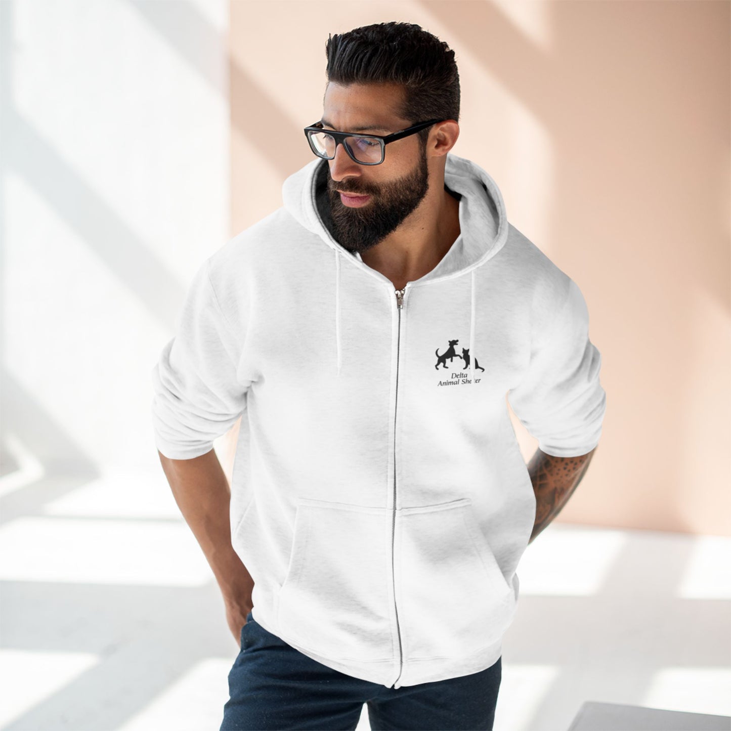 Delta Dog Rescue Zip Hoodie - Fundraising Hoodie