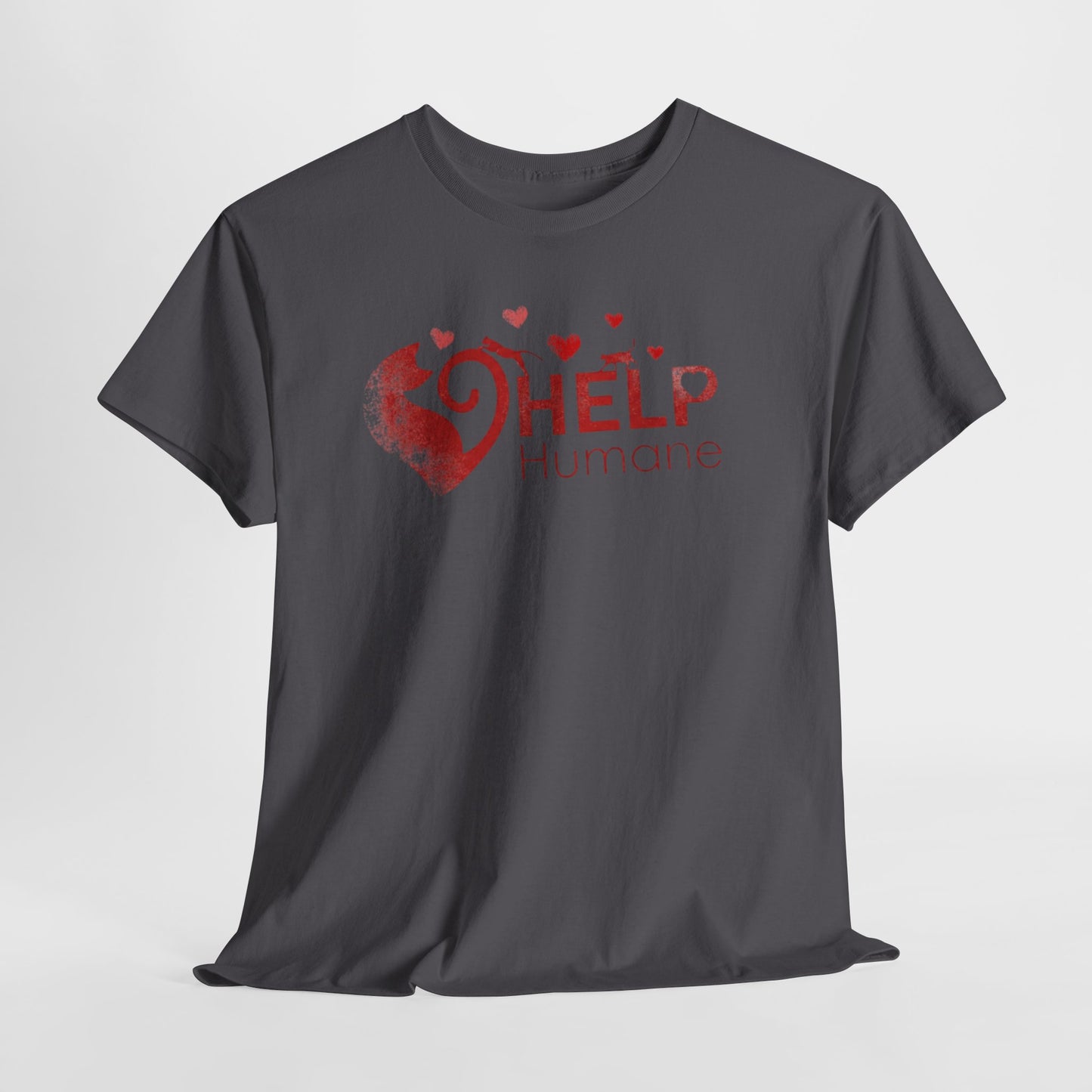 Help Humane Valentine's Day T-Shirt — Animal Rescue Heart Logo Tee