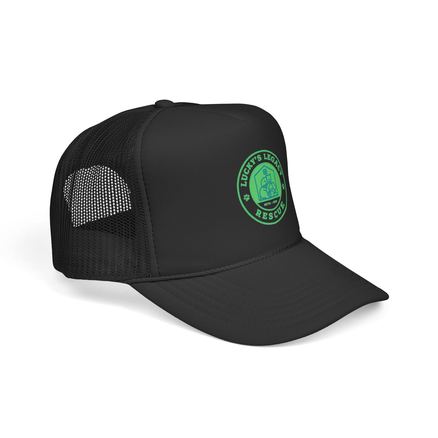 Lucky's Legacy Rescue Mesh Hat - New Green Logo!