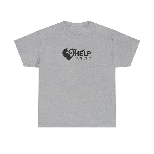 Help Humane Light Blue and Sport Grey Unisex Heavy Cotton Tee