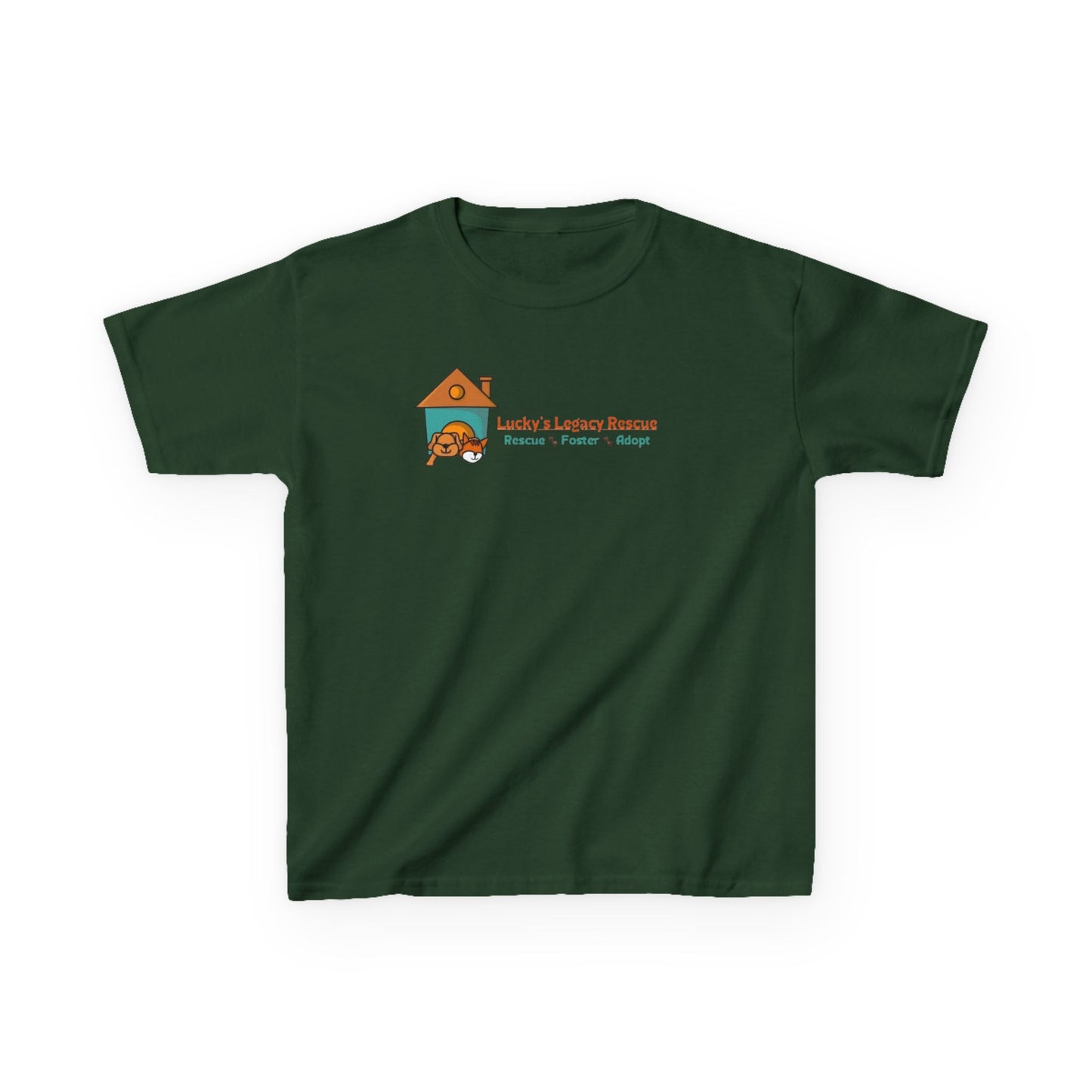 Lucky's Legacy Rescue Youth Tee Puppy House Logo