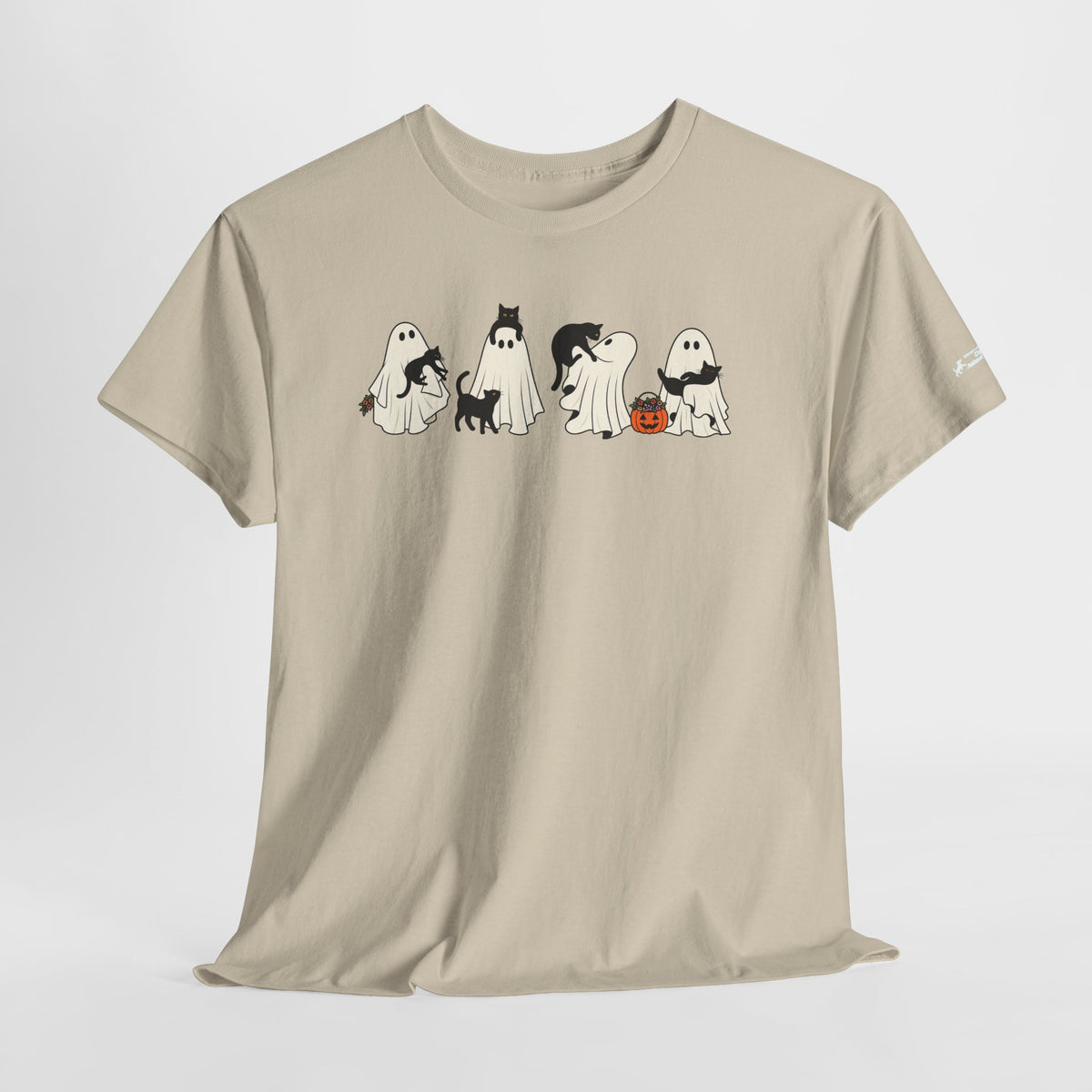 Delta Animal Shelter Cute Ghost Cats Halloween T‑Shirt