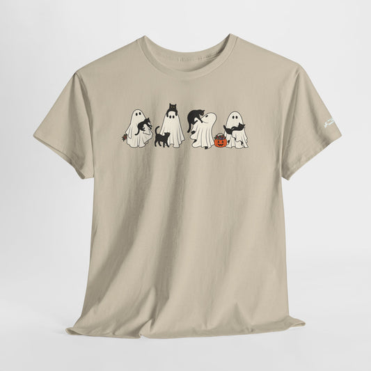 Delta Animal Shelter Cute Ghost Cats Halloween T‑Shirt