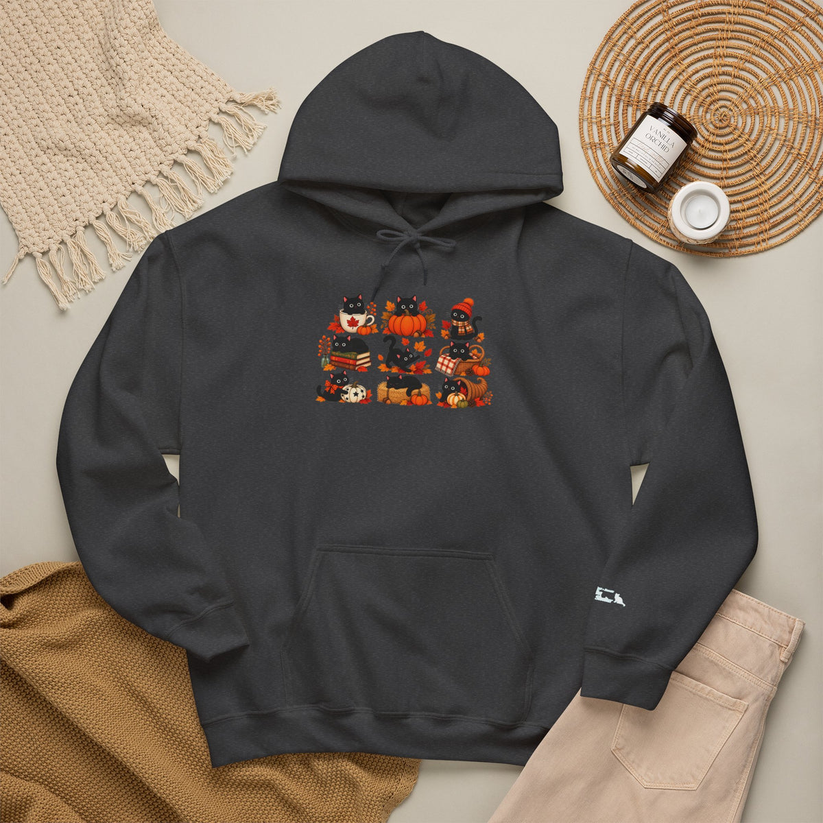Delta Animal Shelter Halloween Cats Graphic Hoodie
