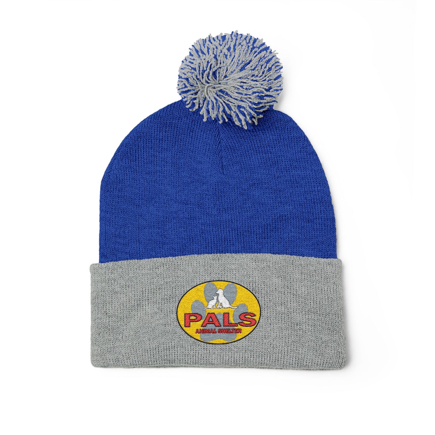 PALS Animal Shelter Embroidered Pom-Pom Beanie