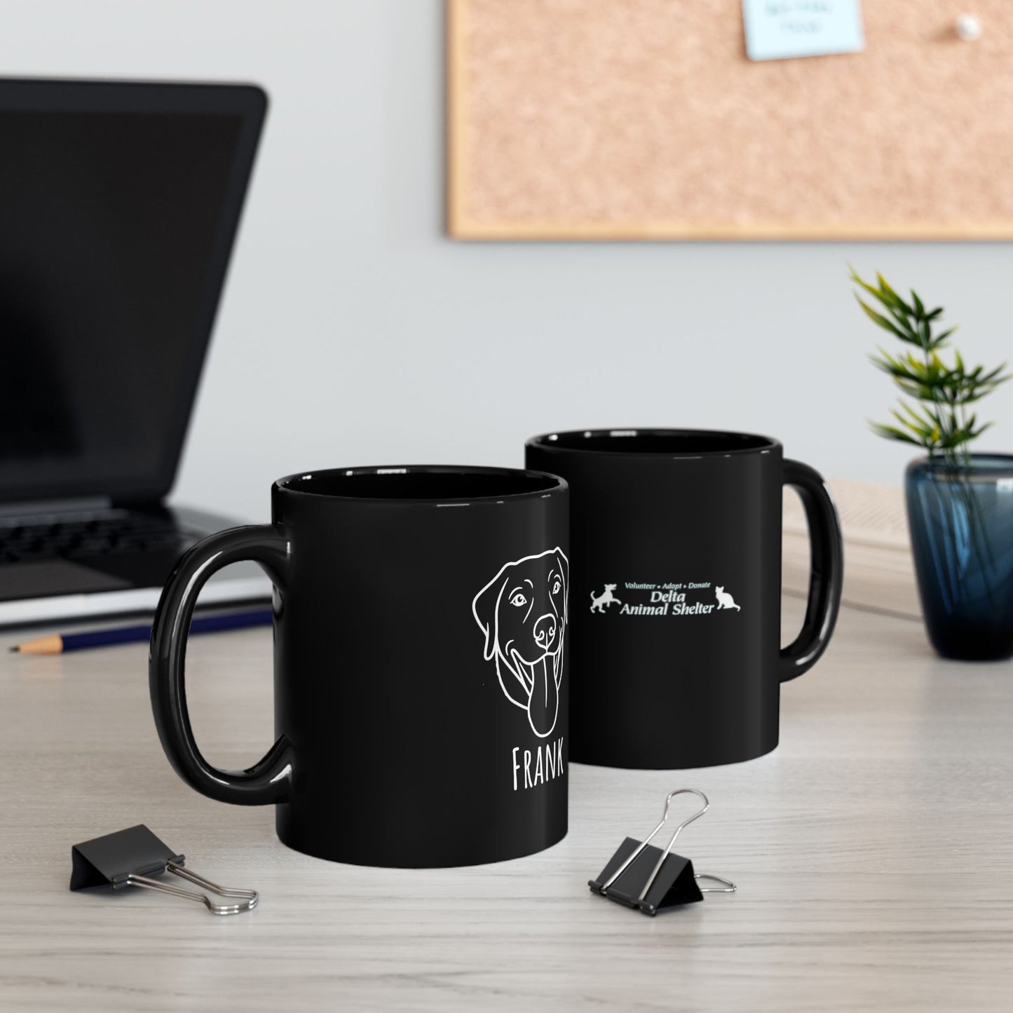 Personalized Black Dog Mug