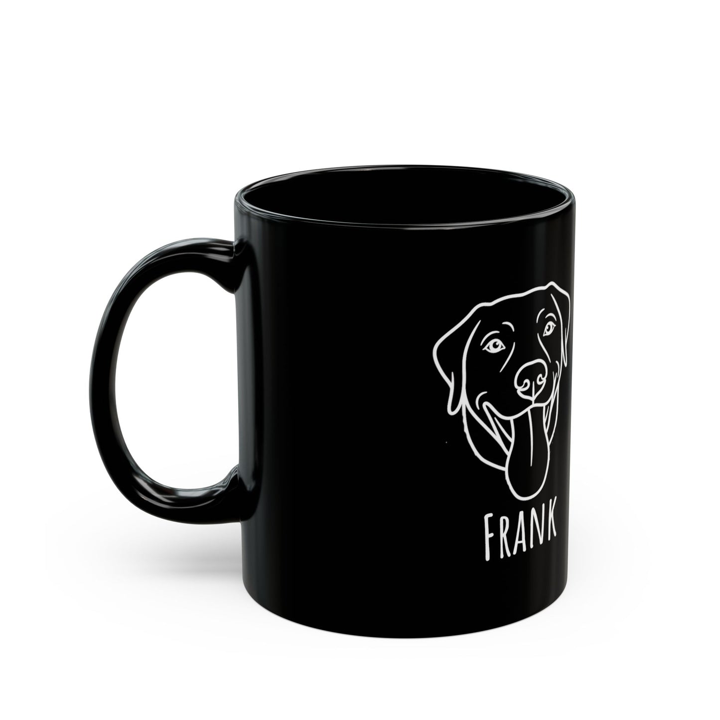 Personalized Black Dog Mug