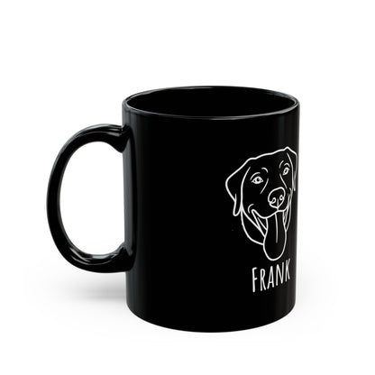 Personalized Black Dog Mug