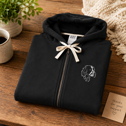 Animal Outreach - Embroidered Unisex Full-Zip Hoodie