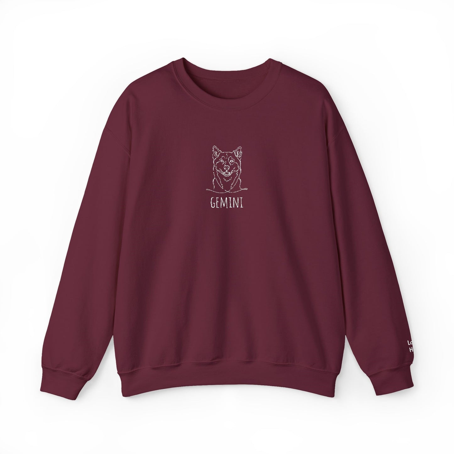 Custom Embroidered Pet Long Sleeve Crewneck Collection