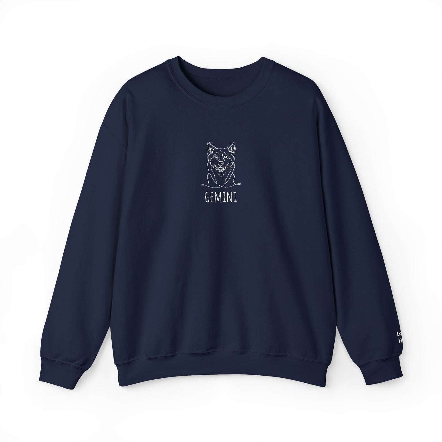 Custom Embroidered Pet Long Sleeve Crewneck Collection