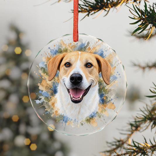 Animal Outreach Personalized Pet Glass Ornament