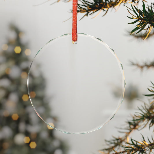 Personalized Glass Ornament - 20% to a Cause You Choose