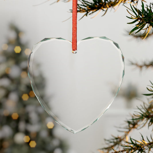 Personalized Glass Ornament - 20% to a Cause You Choose