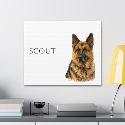 Custom Canvas Pet Portrait